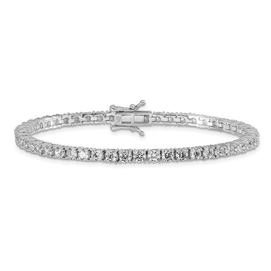 14k White Lab Grown Diamond Bracelet 5.01 cttw