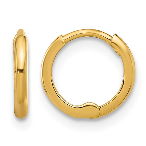 14k Yellow Small Hoop Earrings