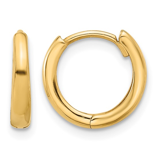14k Yellow Small Hoop Earrings