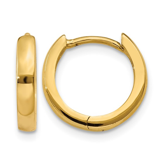 14k Yellow Small Hoop Earrings
