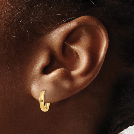 14k Yellow Small Hoop Earrings