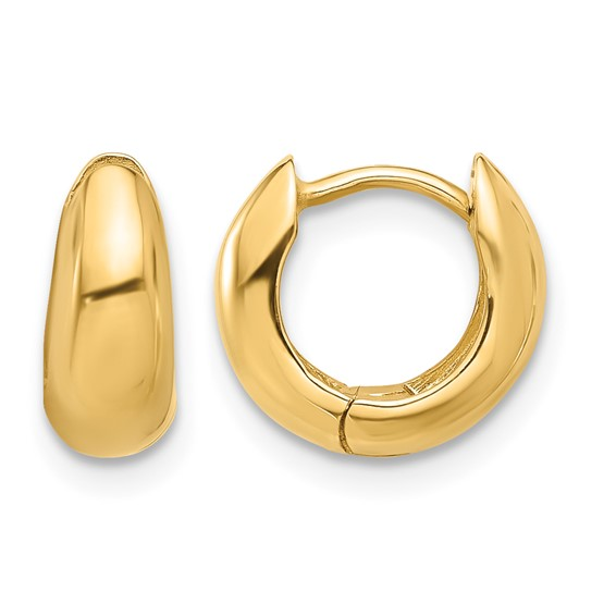 14k Yellow Small Hoop Earrings
