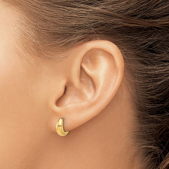 14k Yellow Small Hoop Earrings