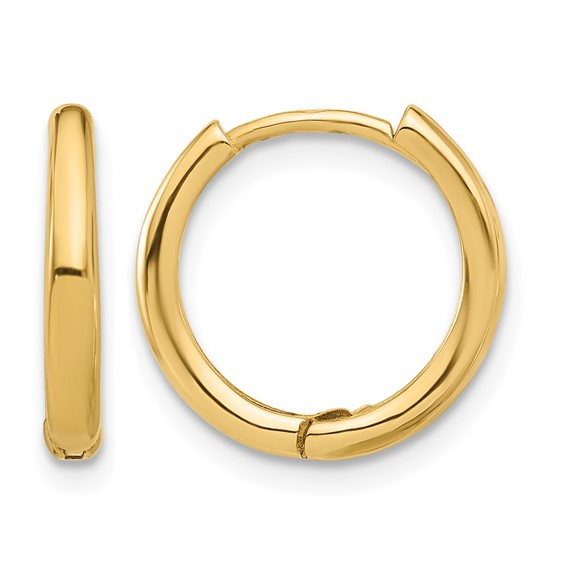 14k Yellow Small Hoop Earrings