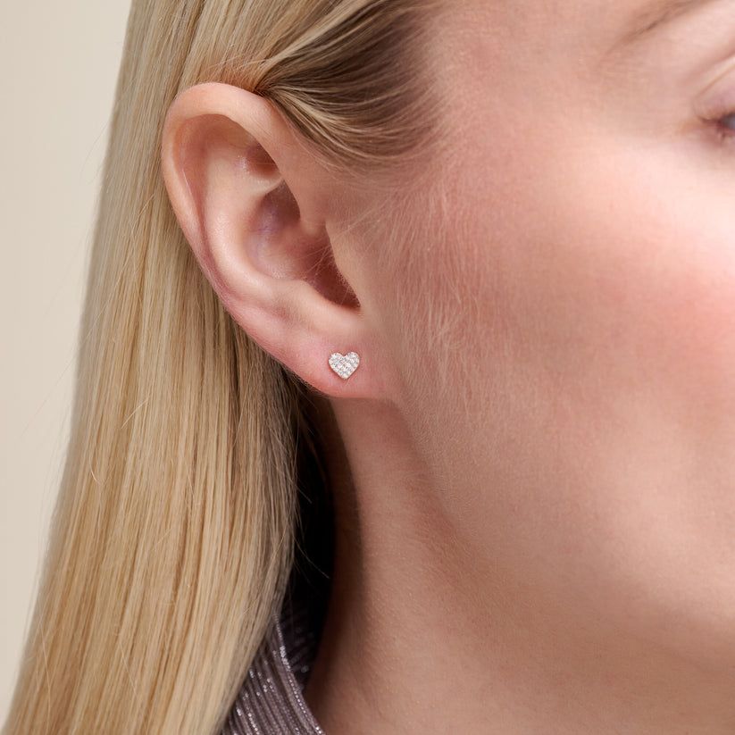 Heart Earrings Gold-Plated Sterling Silver