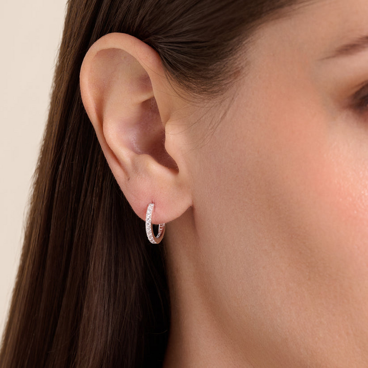 Petite Hoop Earrings Sterling Silver