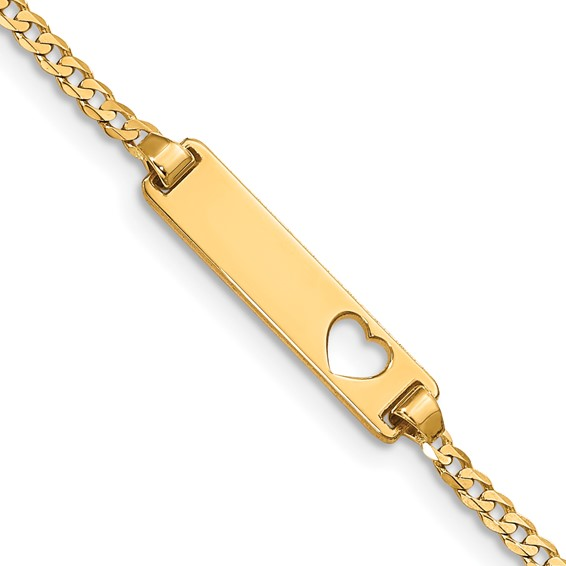 14k Yellow ID Bracelet Children&