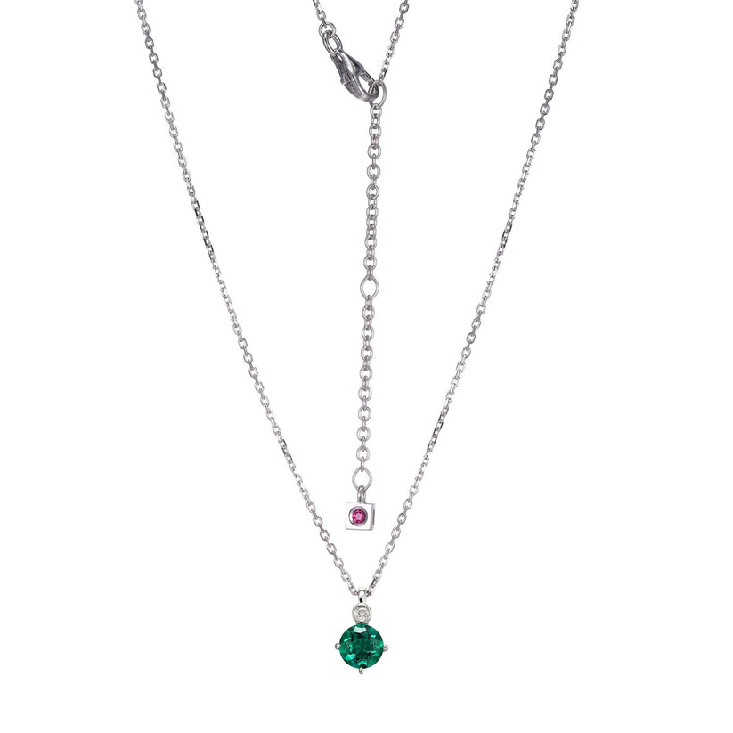 Sterling Silver May Birthstone Pendant