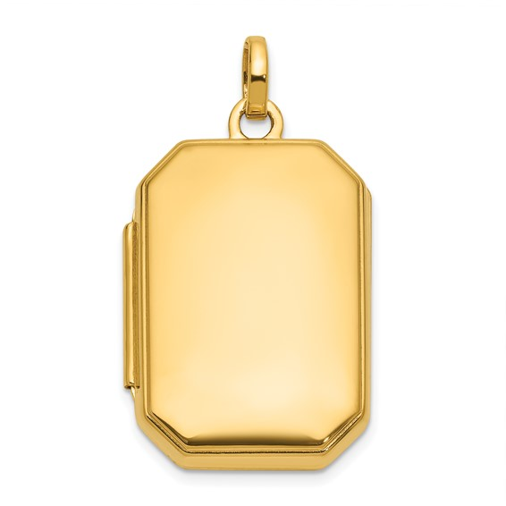14k Yellow Gold Locket Charm