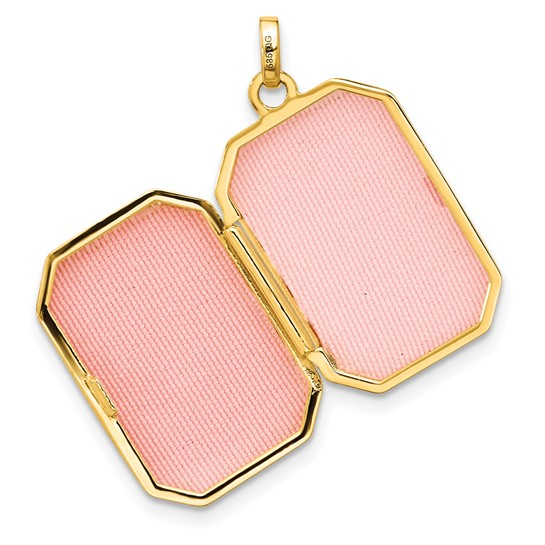 14k Yellow Gold Locket Charm