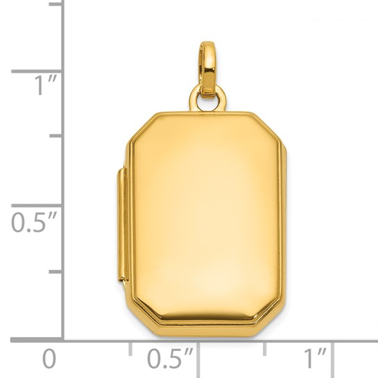 14k Yellow Gold Locket Charm