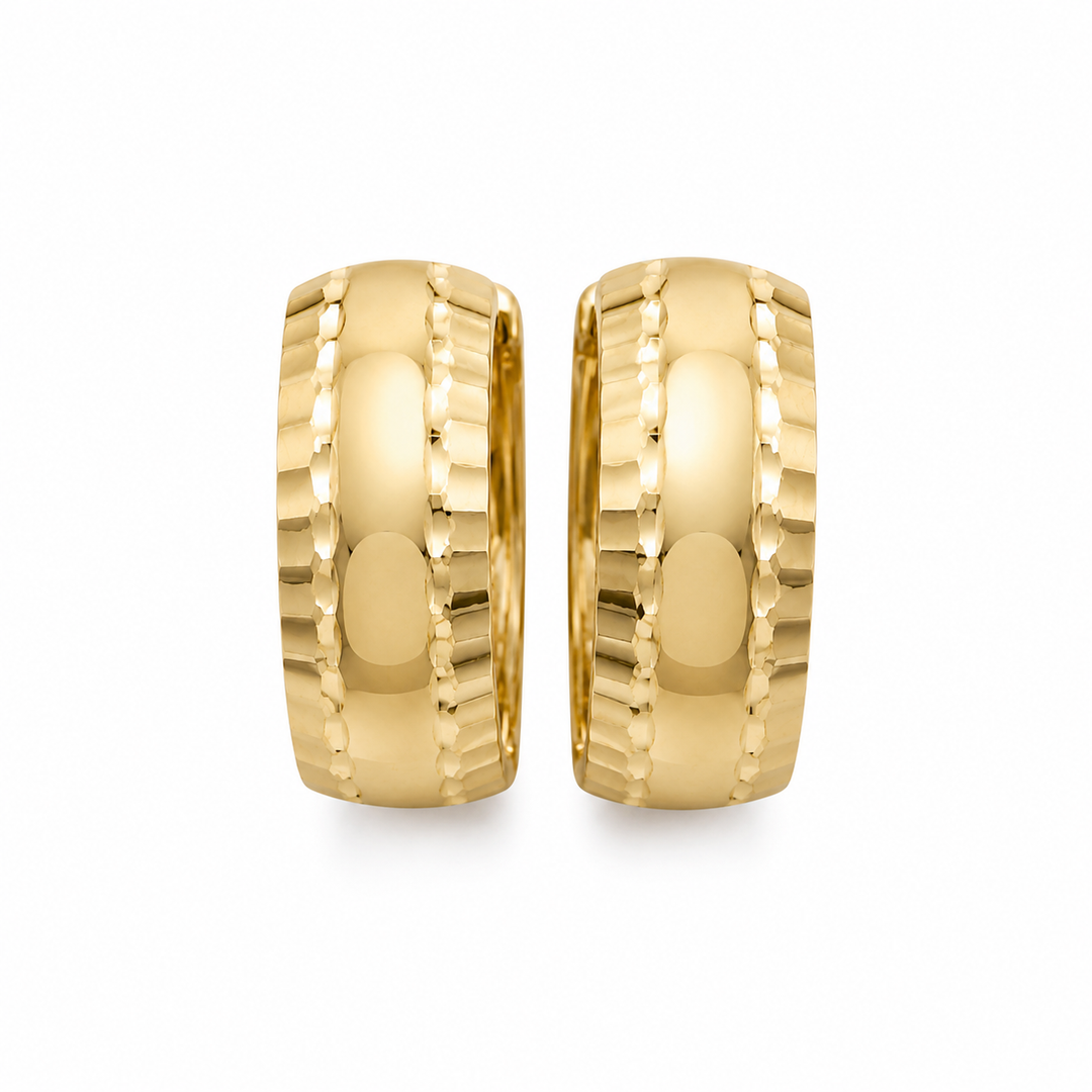 14k Yellow Gold Small Hoop Earrings