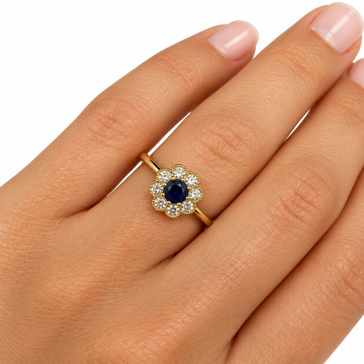 14k Yellow Sapphire Gemstone Ring