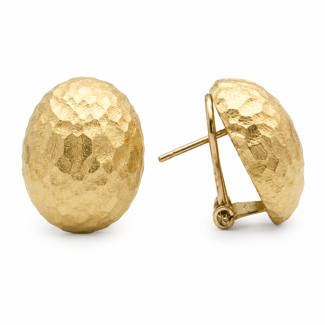 14k Yellow Gold Lever Back Earrings