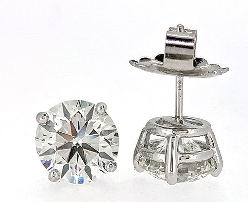 14k White Gold Lab Grown Diamond Earrings 2.53cttw