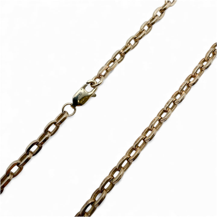 14k Yellow Gold Cable Link Estate Chain