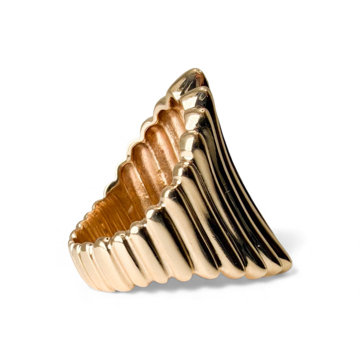 14k Yellow Gold Diamond Estate Ring