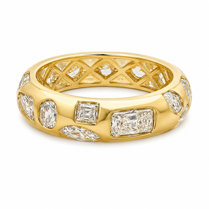 14k Yellow Eternity Lab Grown Diamond Band