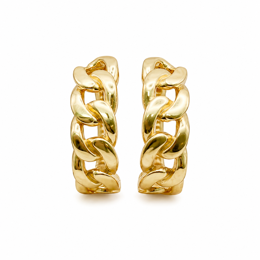 14k Yellow Gold Small Hoop Earrings