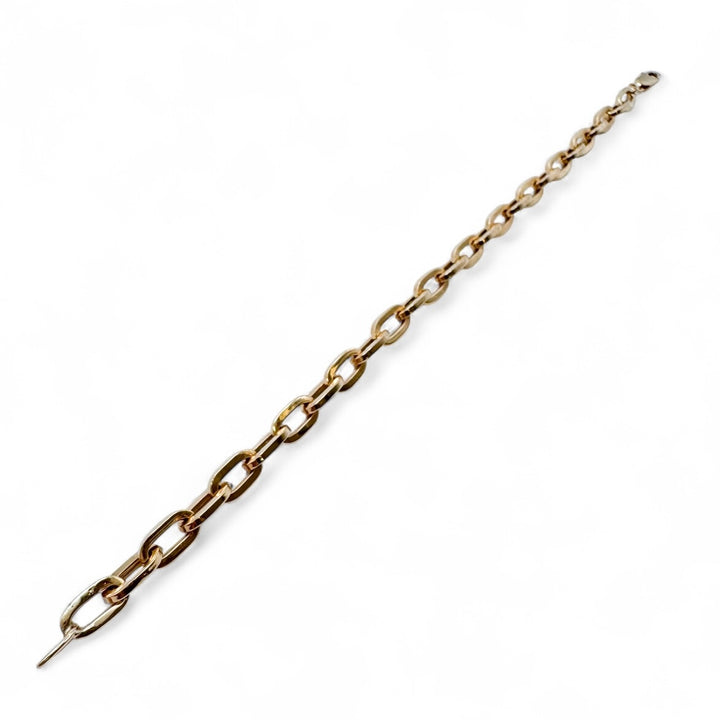 14k Yellow Gold Open Link Estate Bracelet