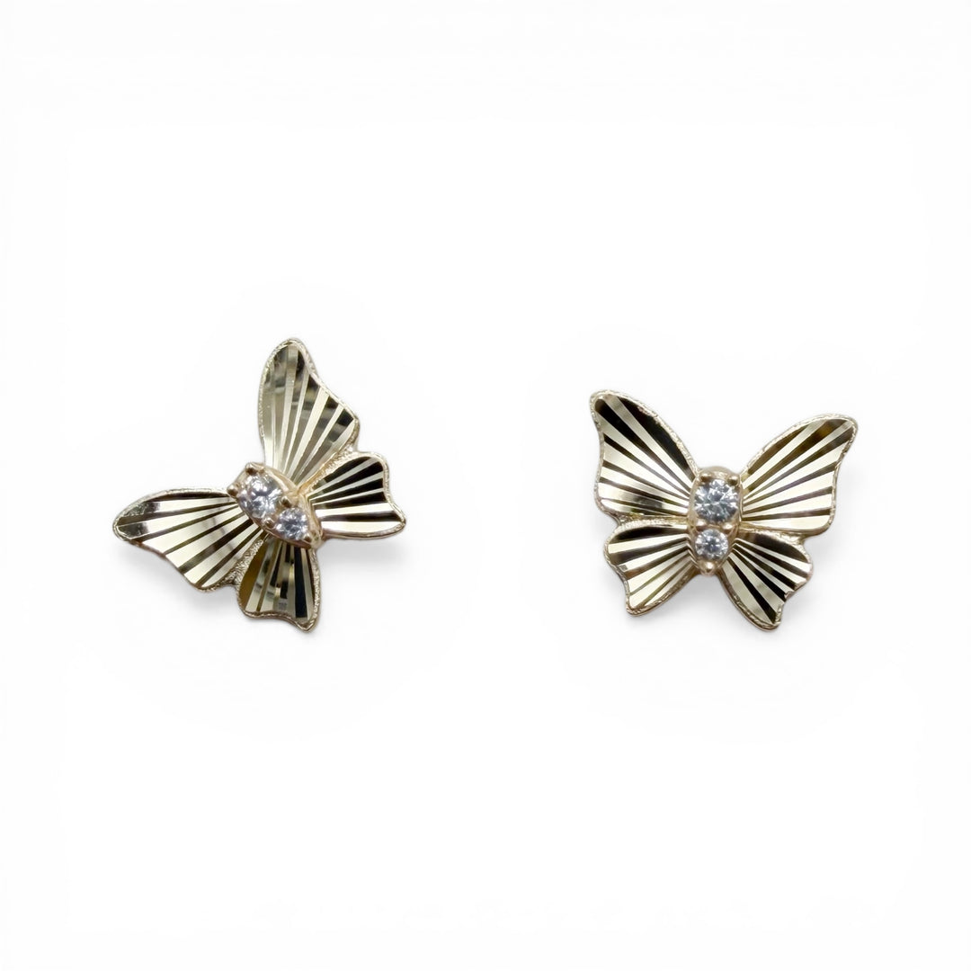 14k Yellow Gold Butterfly Children&
