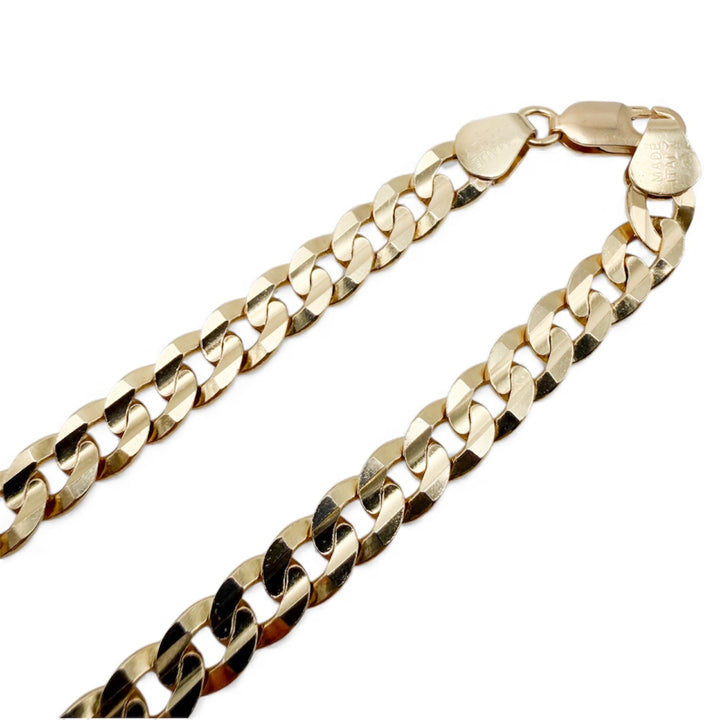 14k Yellow Gold Curb Estate Chain