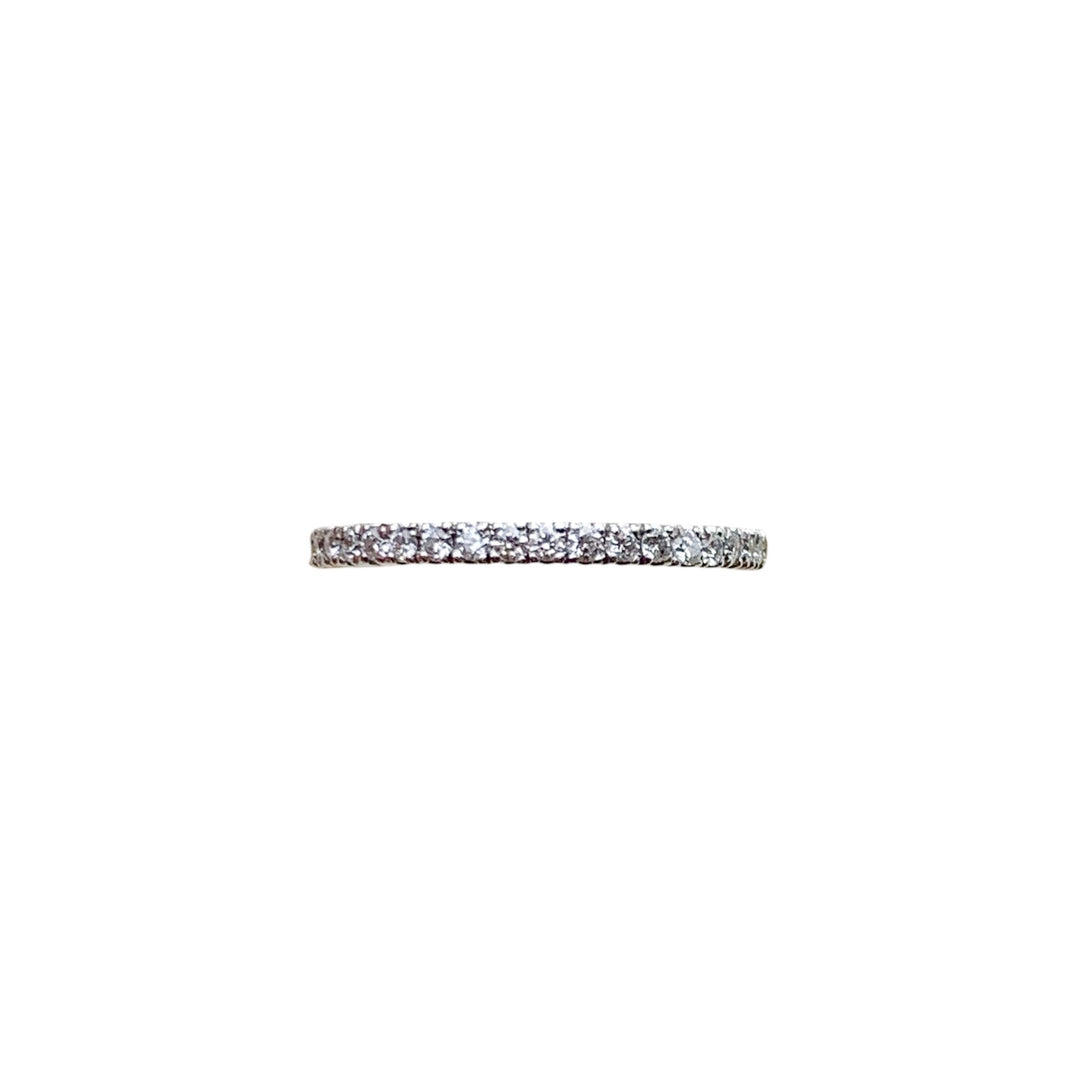14k White Gold Eternity 0.70ctw Round Diamond Wedding Band