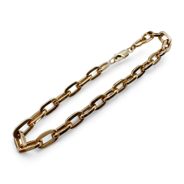 14k Yellow Gold Open Link Estate Bracelet