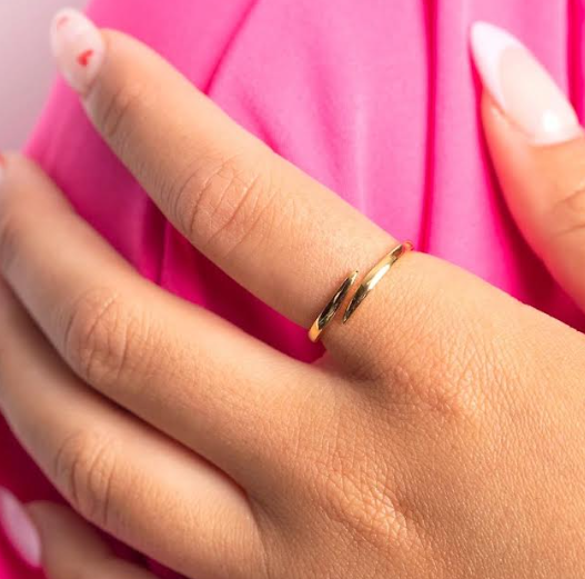 14k Yellow Gold Bypass Estate Ring