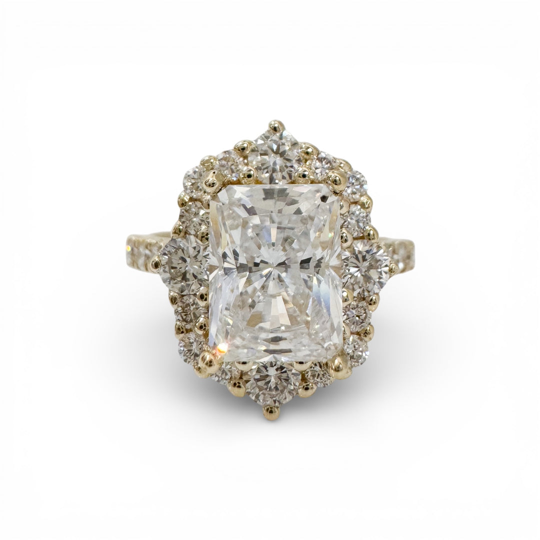 14kt Yellow Lab Grown Engagement Ring Mounting