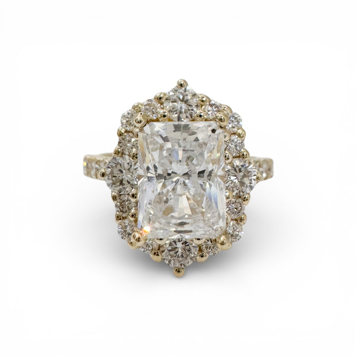 14kt Yellow Lab Grown Engagement Ring Mounting