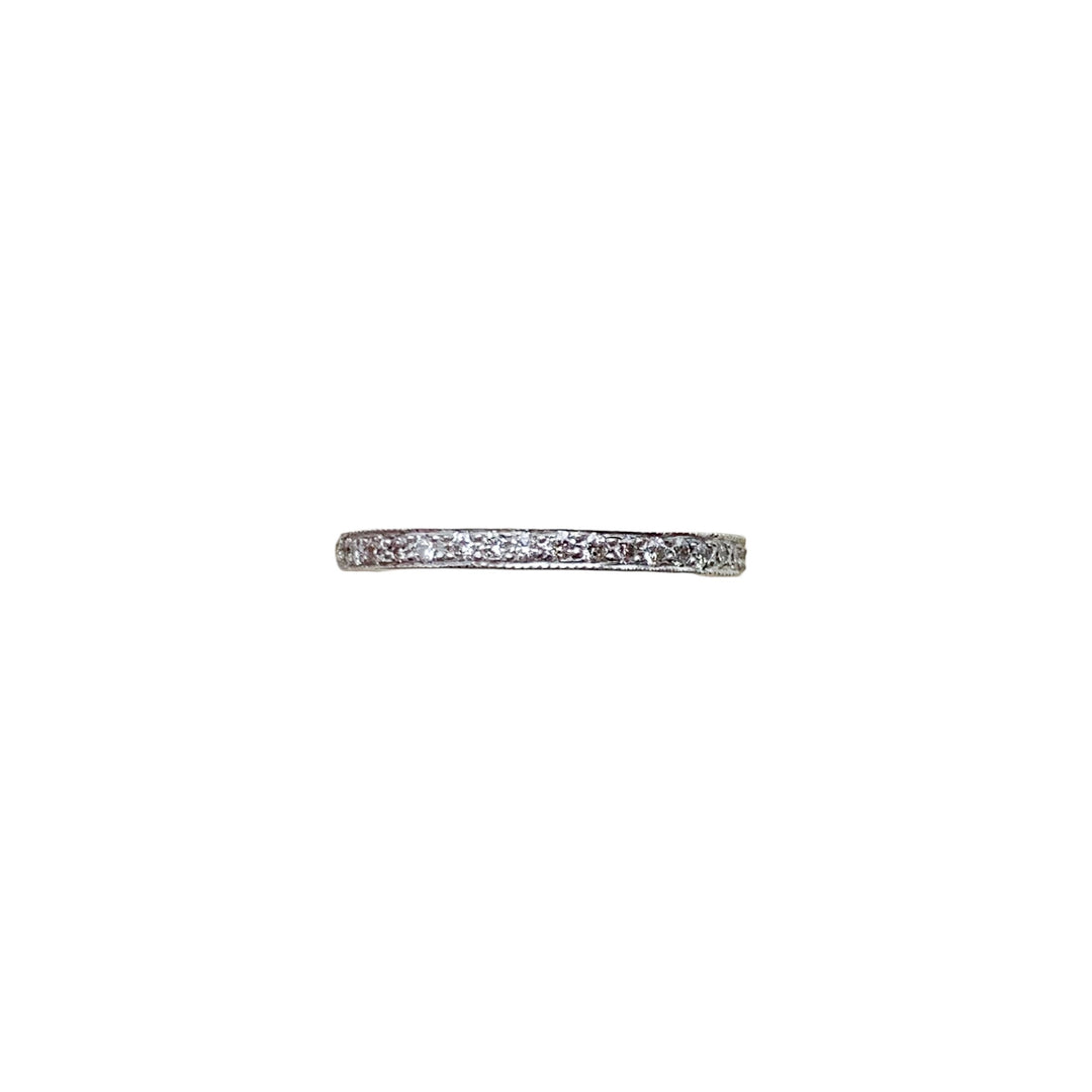 14k White Gold Eternity 0.41ctw Round Diamond Wedding Band