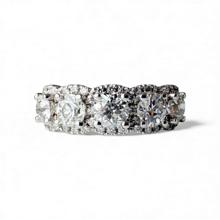 14k White Gold Estate Diamond Ring