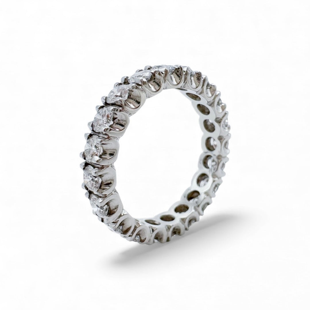 Platinum Eternity Diamond Estate Ring