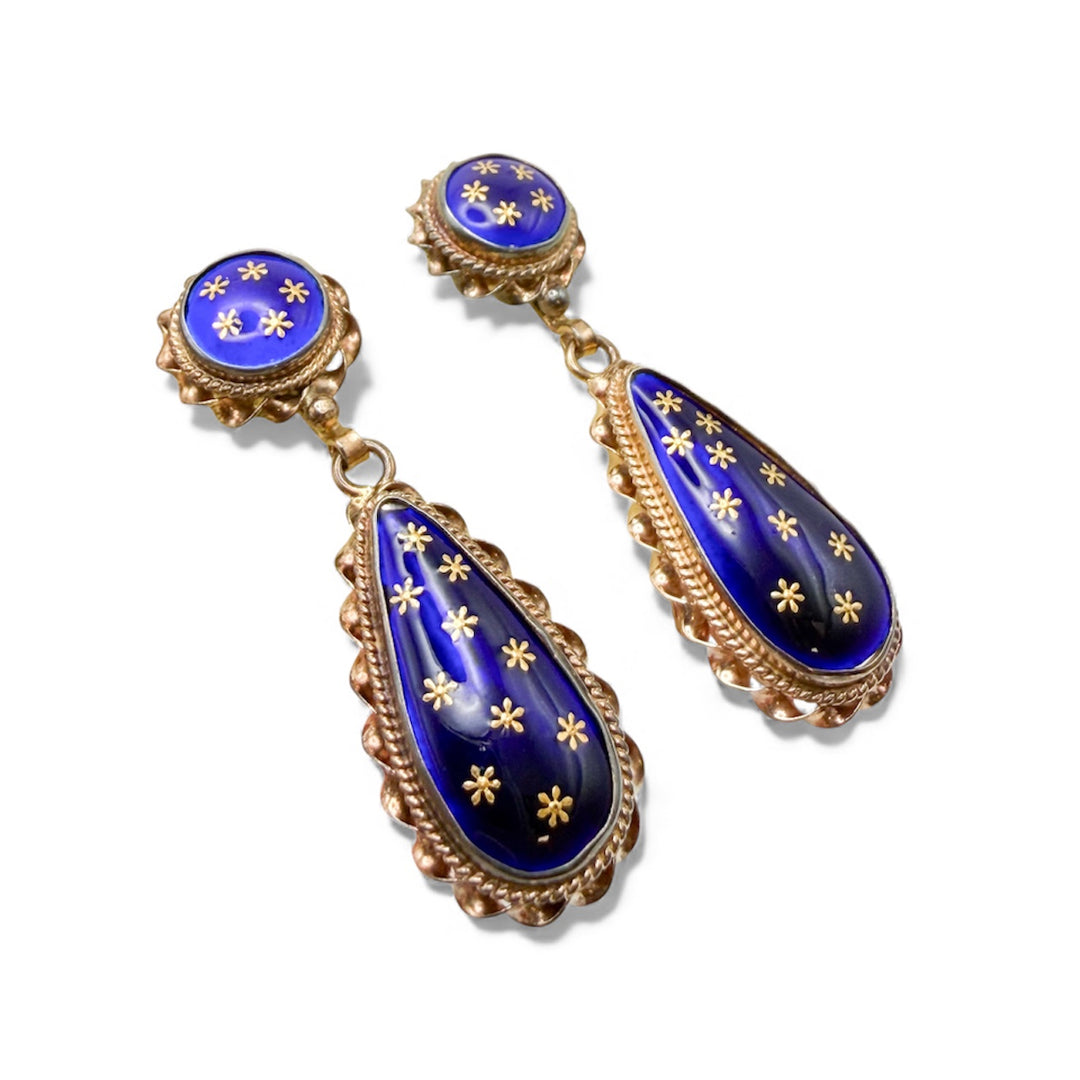 14k Yellow Gold Vintage Estate Earrings