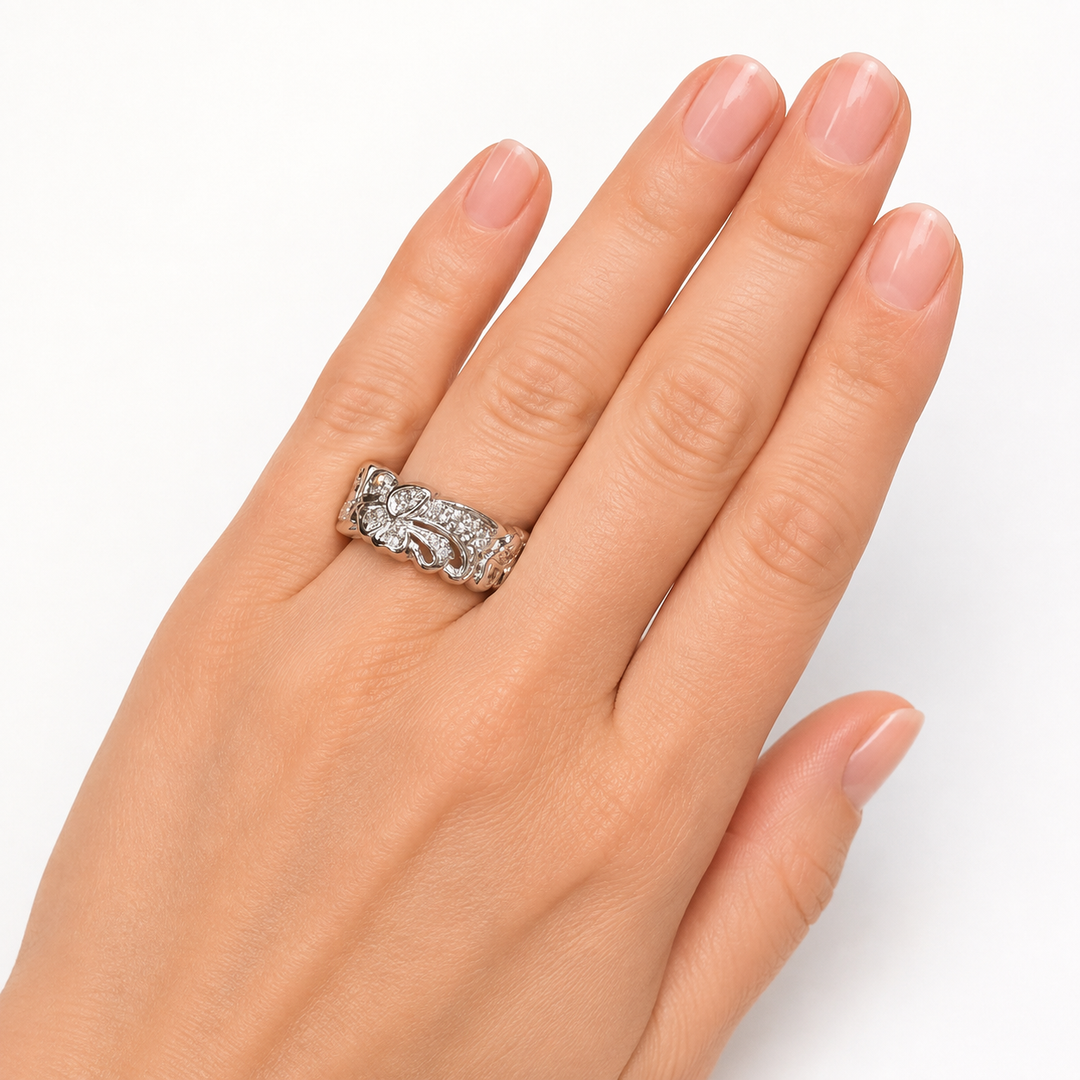 Platinum Vintage Diamond Estate Ring