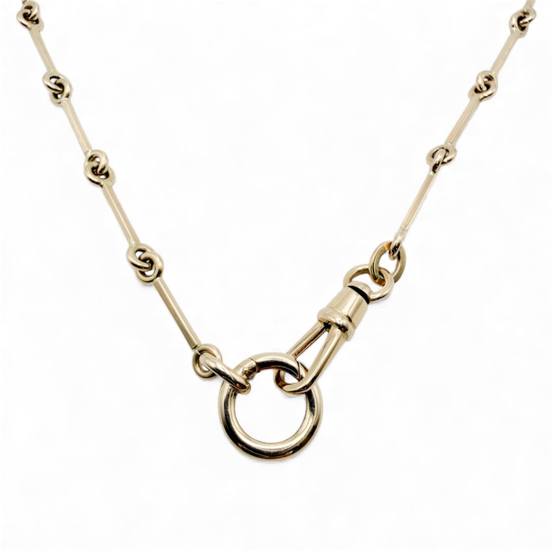 14k Yellow Gold Toggle Necklace