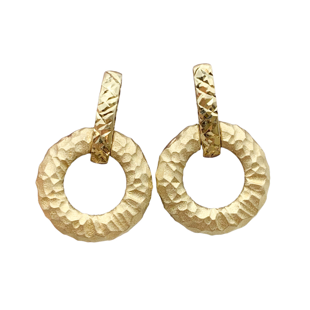 14k Yellow Gold Drop Earrings