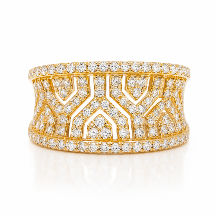 14k Yellow Effy Diamond Estate Ring