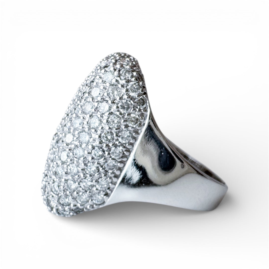 14k White Gold Diamond Estate Ring