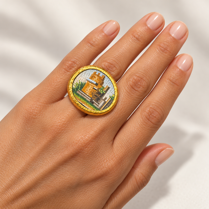 23K Gurhan Micro Mosaic Designer Ring