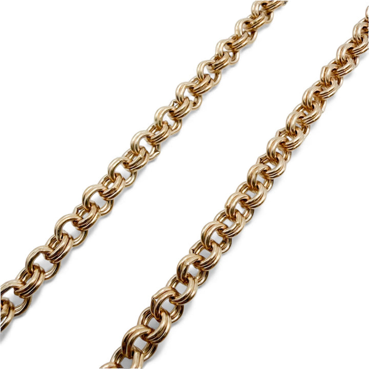 14k Yellow Gold Charm Estate Chain