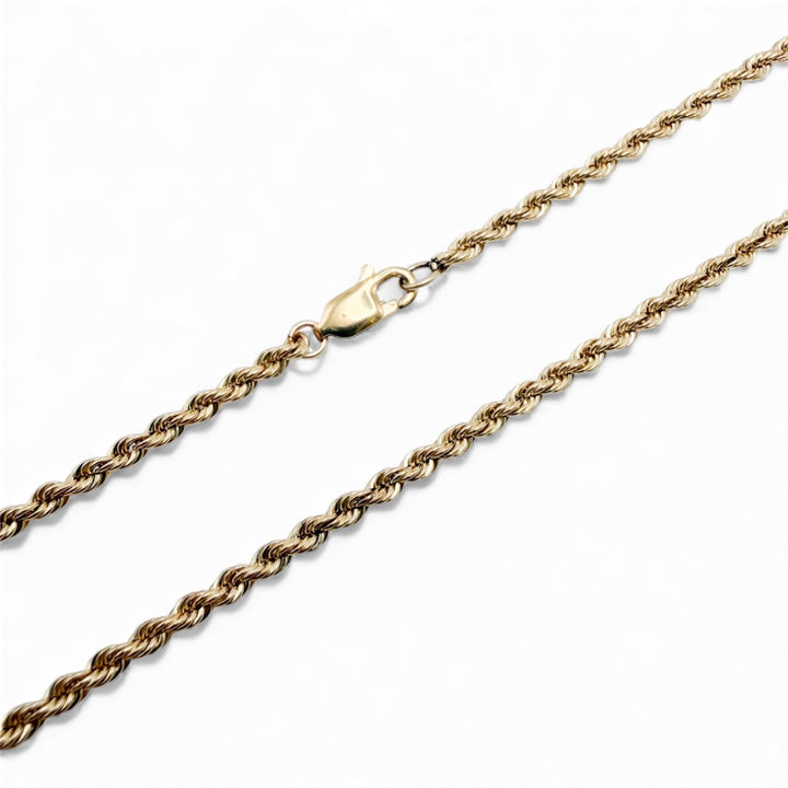 14k Yellow Gold Rope Estate Chain