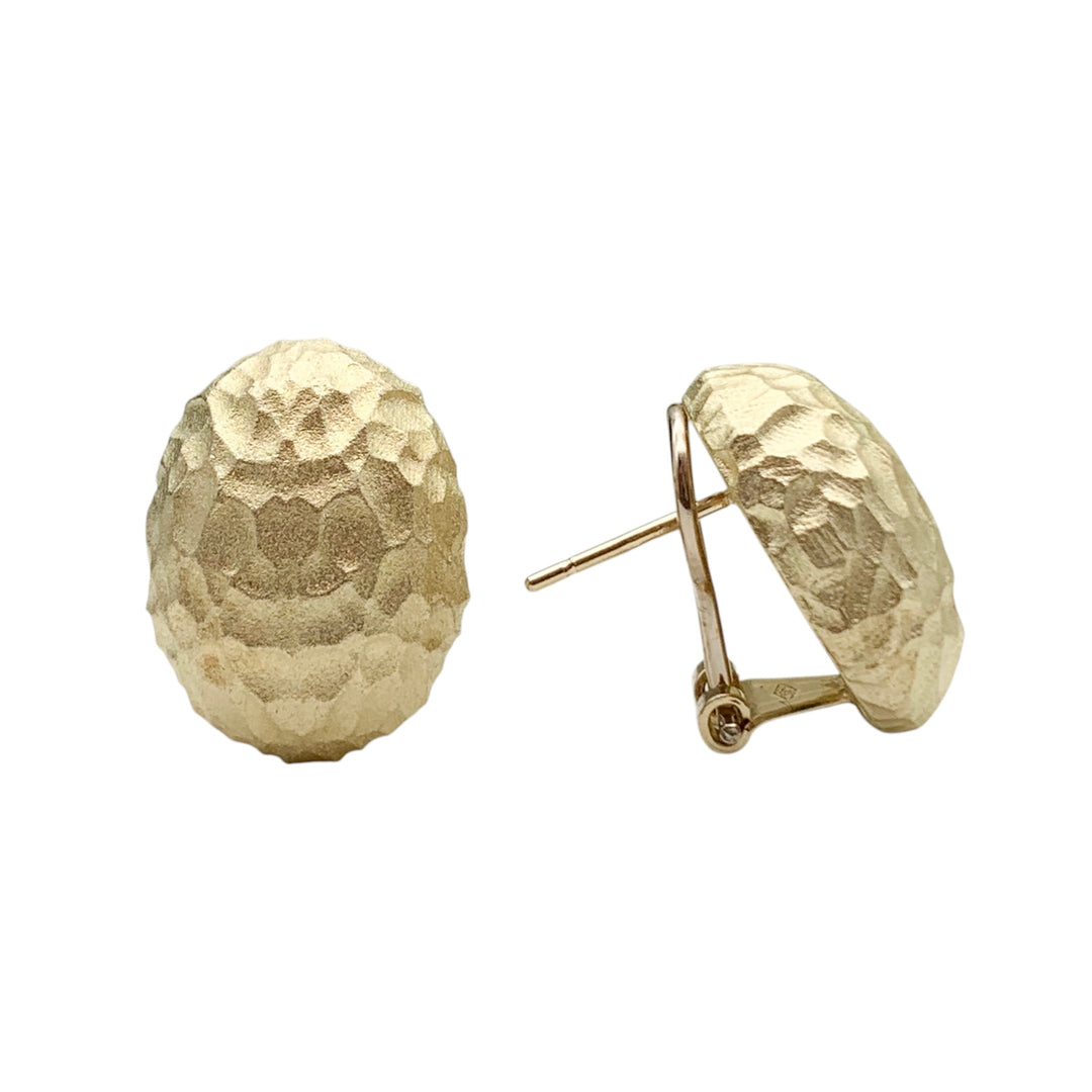 14k Yellow Gold Lever Back Earrings