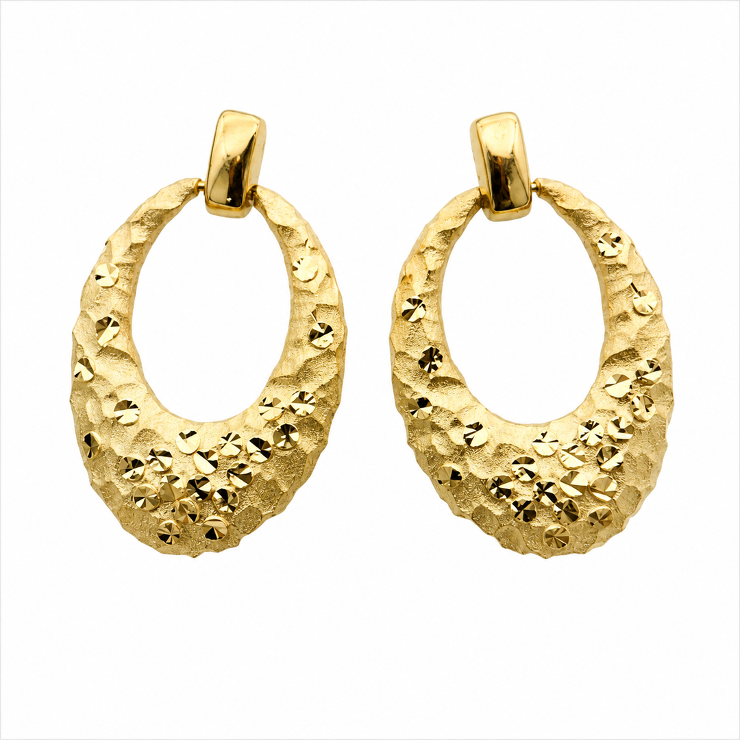14k Yellow Gold Drop Earrings