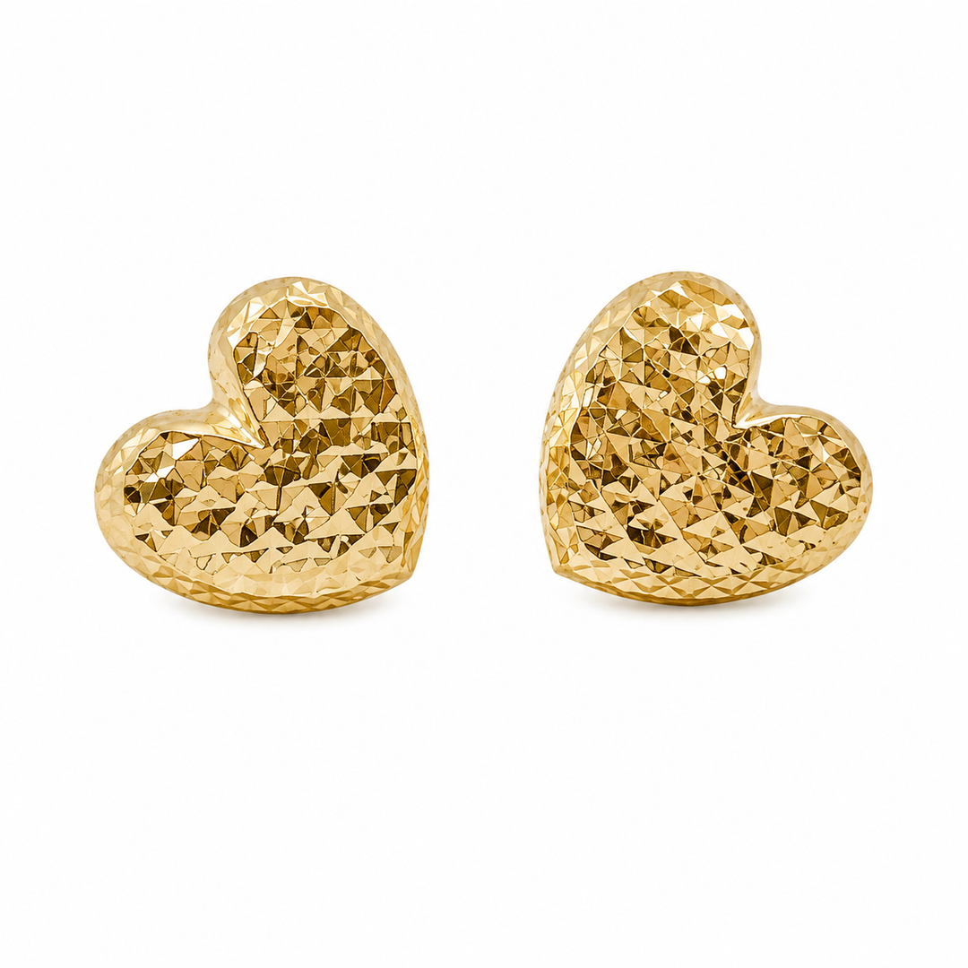 14k Yellow Gold Stud Earrings