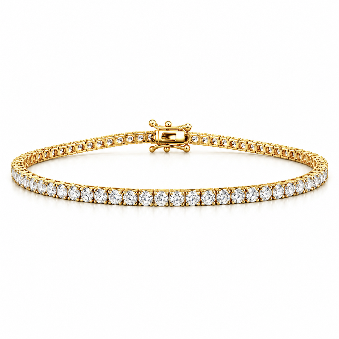 14k Yellow Lab Grown Diamond Bracelet 2.00 cttw