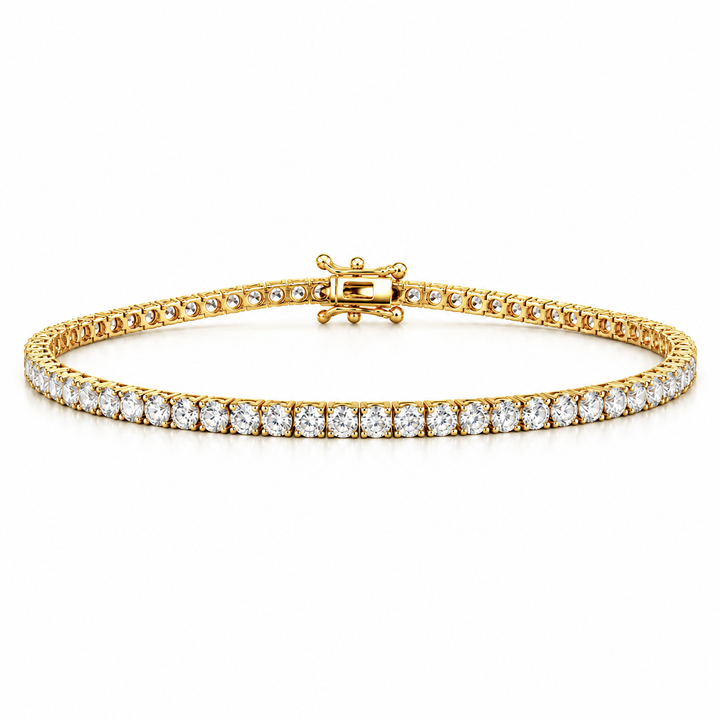 14k Yellow Lab Grown Diamond Bracelet 2.00 cttw