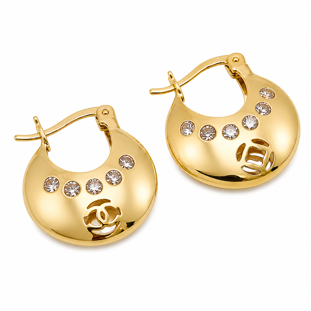 14k Yellow Gold Small Hoop Earrings