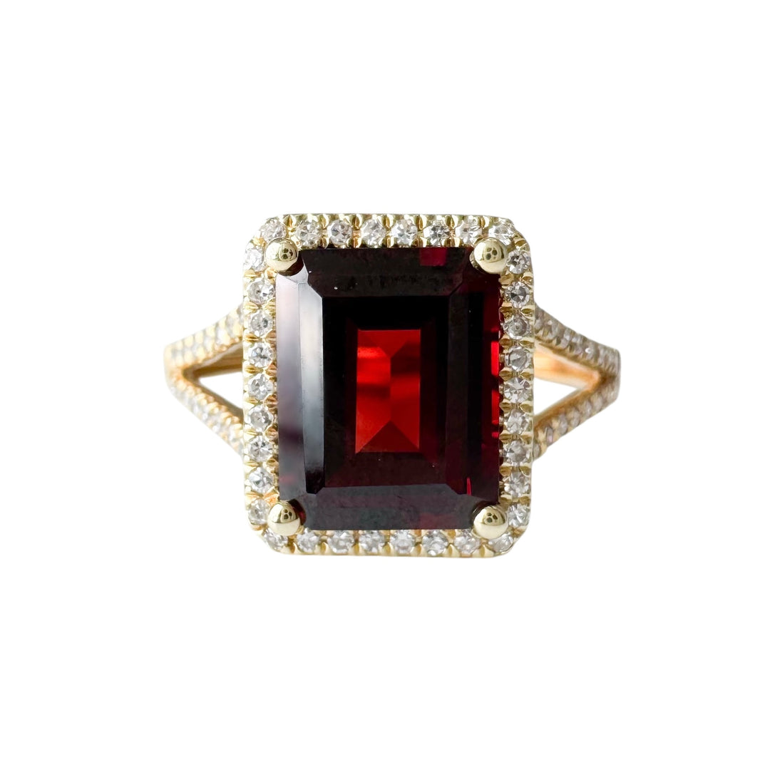 14k Yellow Gold Split Shank Ring